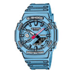 Casio G-Shock GA-2100MNG-2AJR [G-Shock Manga Theme Series] Import from Japan New, Blue, White, Modern